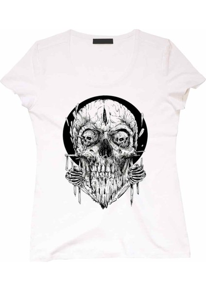 Woodo Skull Kadın Tshirt