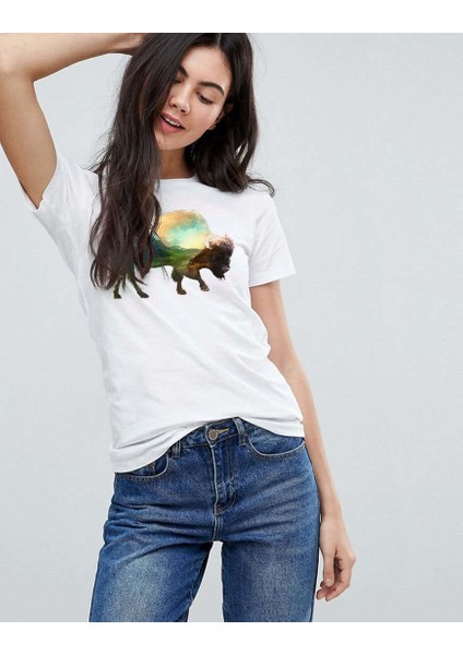 American Mountain Boy Kadın Tshirt
