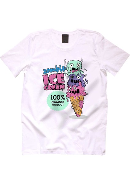 Zombie Ice Cream Erkek Tshirt