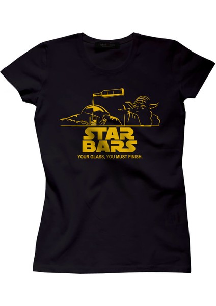 Star Bars Kadın Tshirt