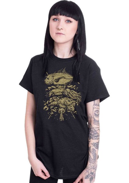 Fish Bones Kadın Tshirt