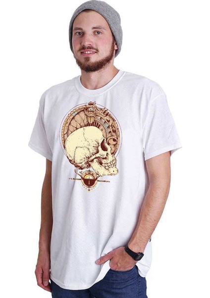 Mechanic Skull 2 Erkek Tshirt