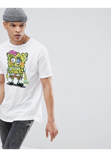 Zombie Spongebob Erkek Tshirt