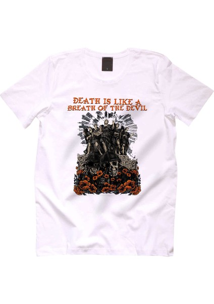 Death İs Like A Breath Of The Devil Erkek Tshirt