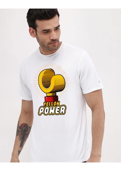 Yellow Power Erkek Tshirt