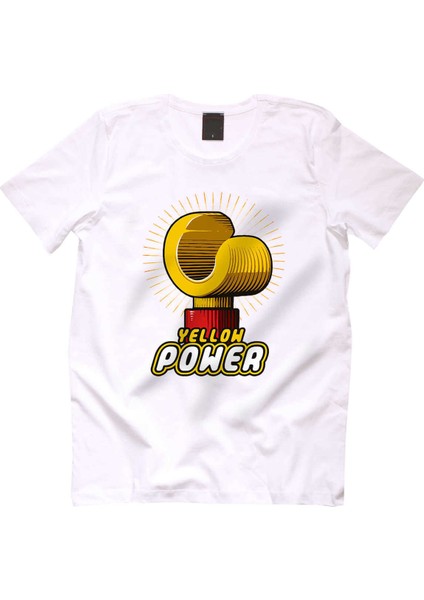 Yellow Power Erkek Tshirt