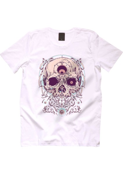 Engine Skull Erkek Tshirt