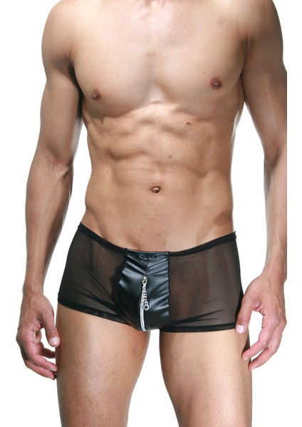 La Blinque   Erkek Fantezi  Transfaran  Fermuarlı Boxer