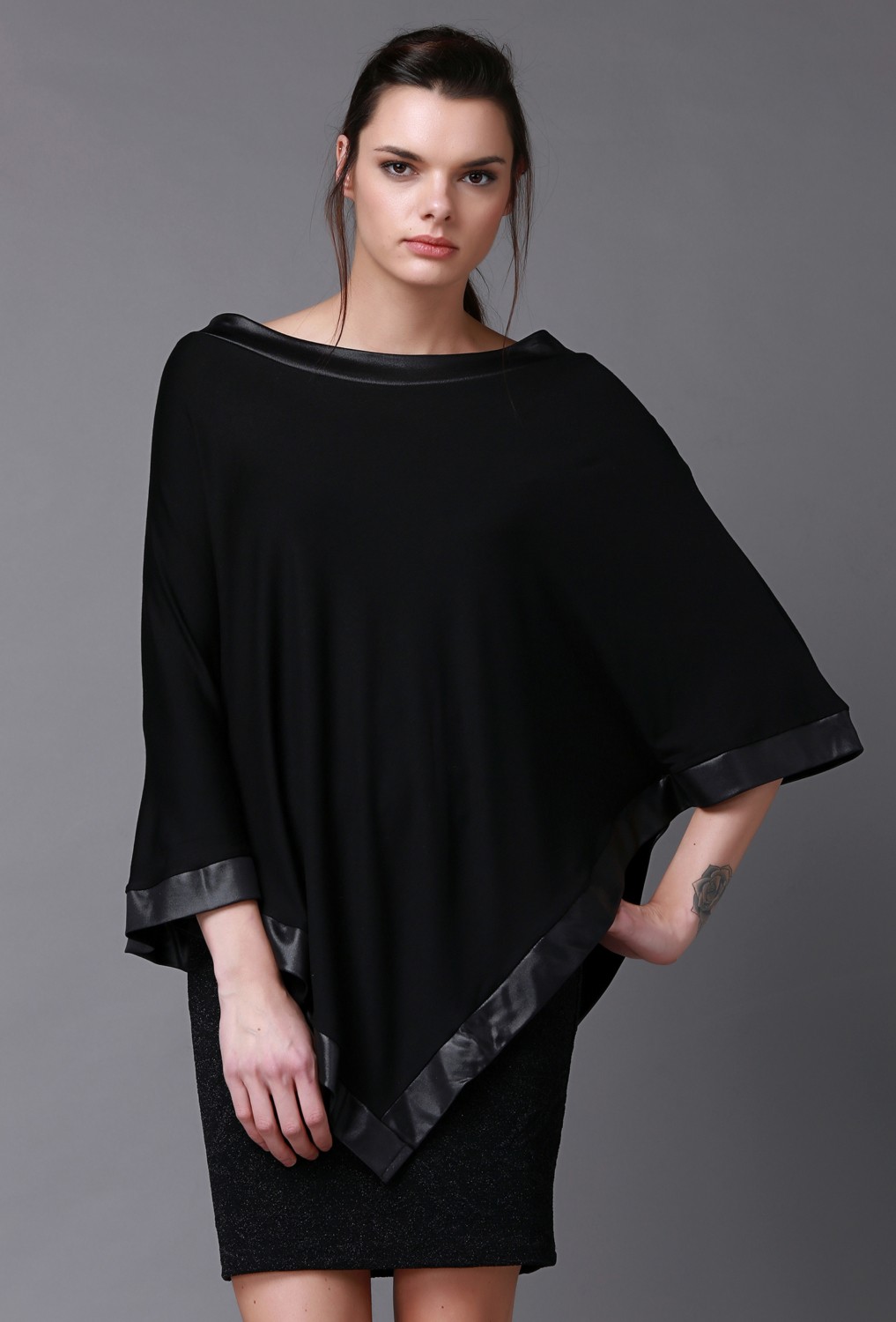 Quincey Siyah Tunik