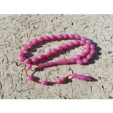 Tesbihcizadem Bukalemun Kehribar Tesbih,Pembe Yansımalı 8X11 1332