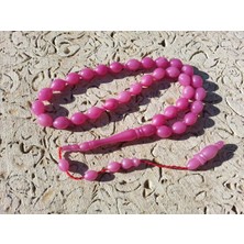 Tesbihcizadem Bukalemun Kehribar Tesbih,Pembe Yansımalı 8X11 1334