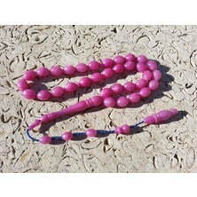 Tesbihcizadem Bukalemun Kehribar Tesbih, Pembe Yansımalı 8X11 1347