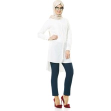 Soralline Pantolon, Dar Paça, Lycra Kumaş