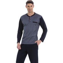 Pierre Cardin 5238 Erkek Uzun Kol Pijama Takım