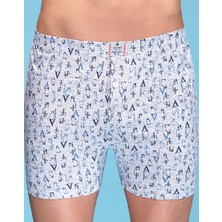 Elif Çamaşır %100 Pamuk Sedef Erkek Boxer
