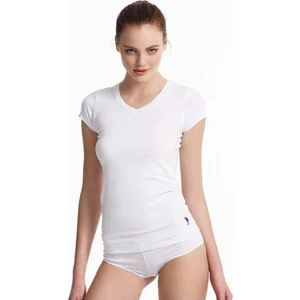 U.S. Polo Assn. 66004 Kadın V Yaka Streç T-Shirt