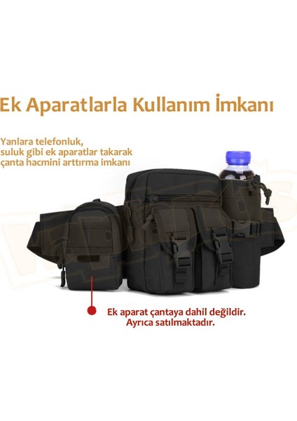 Günlük Kullanım Bel Çantası Siyah
