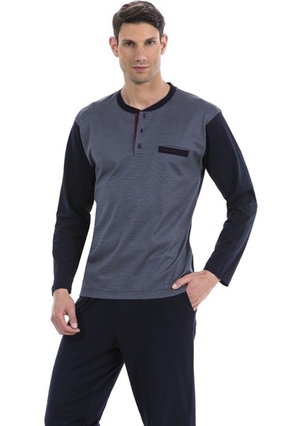 5238 Erkek Uzun Kol Pijama Takım