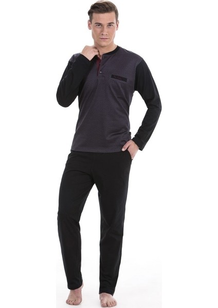 5239 Erkek Jakarlı Pijama Takımı