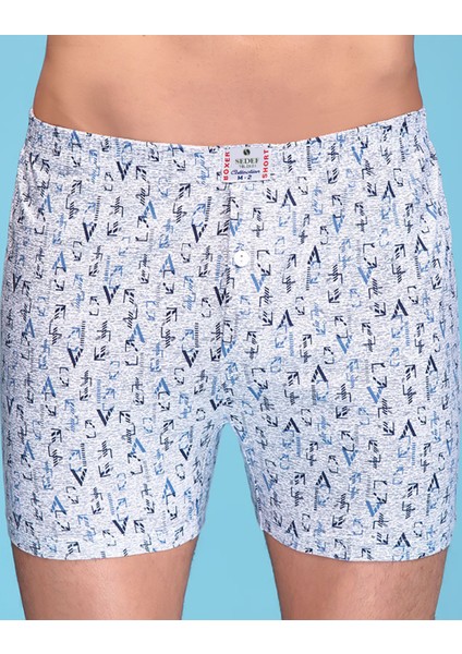 %100 Pamuk Sedef Erkek Boxer