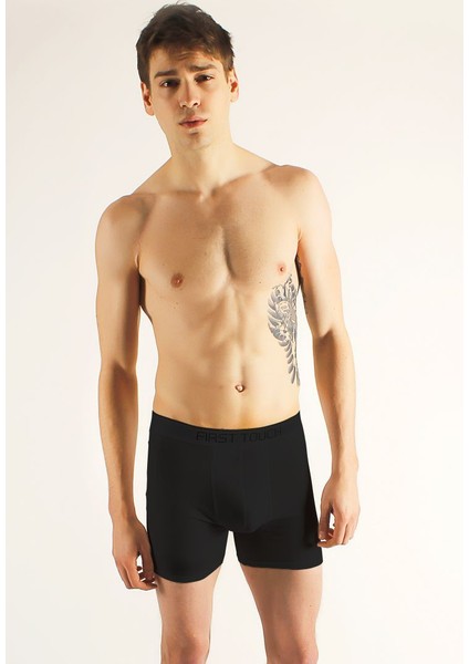 Erkek Uzun Boxer Siyah