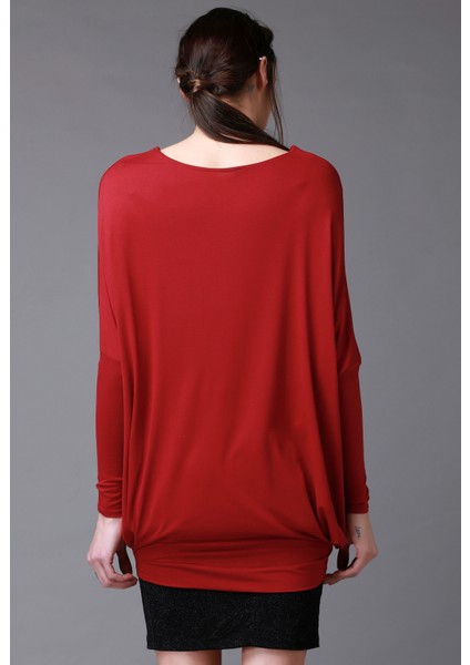 Bordo Tunik Elbise modelleri