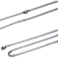 Chavin 55 Cm. 2 Mm. Bayan Erkek Çelik Kolye Zinciri Dr99