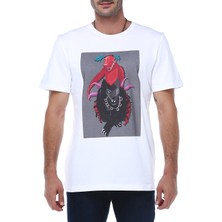 Mumu Monkey And The Wolf Bisiklet Yaka T-Shirt