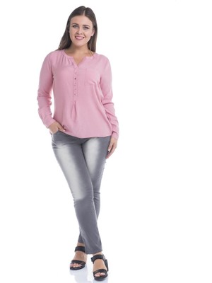 Myline Önü Spreyli Streç Pantolon 12420-m