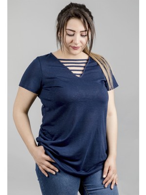 Myline Önü Biyeli T-Shirt 23794