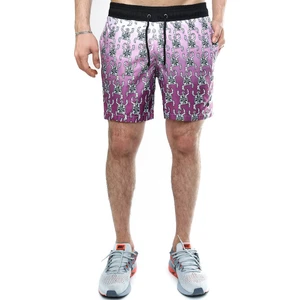 Kaplumbağa Desenli Mor Deniz Şortu 2372