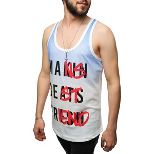 Baskılı Mavi Atlet 2501