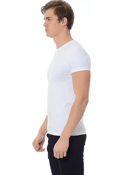 Erkek Beyaz Basic Tişört 061747-620 fırsatları