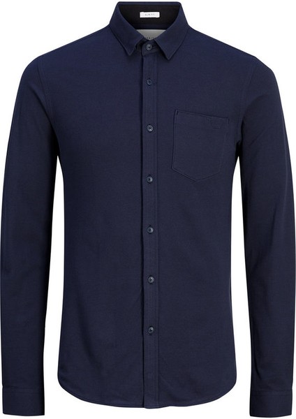 Erkek 12129671 Jcopique Shirt L - S Gömlek Sky Captain