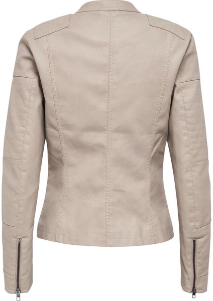 Kadın 15102997 Ava Faux Leather Biker Otw Noos Ceket Pure Cashmere fiyatları