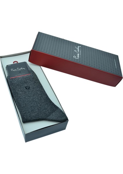 Erkek Çorap 6'lı Set Koyu Gri 752