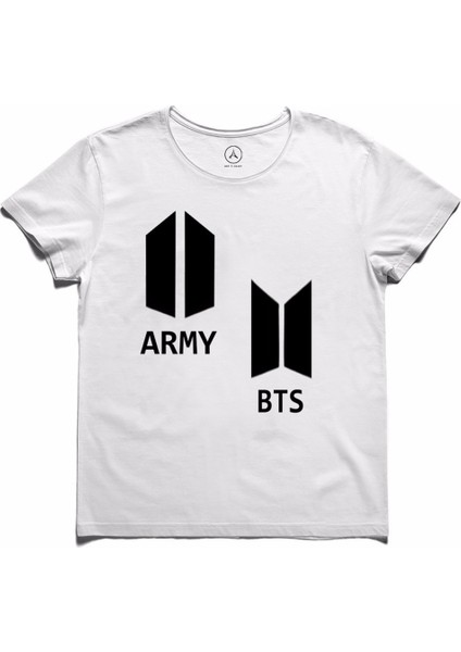 Art T-Shirt - Bts Bangtan Boys Army Logo Erkek Tişört