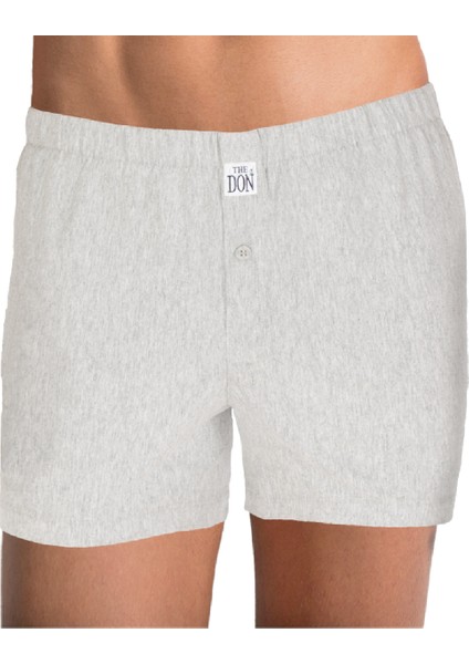 TheDON Jersey Açık Gri Penye/Örme Erkek Boxer