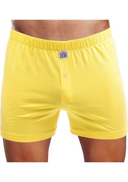 TheDON Sarı Jersey Penye Örme Boxer