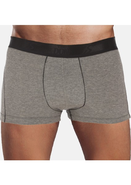 TheDON Bamboo Sport Gri Melanj Renk Erkek Boxer