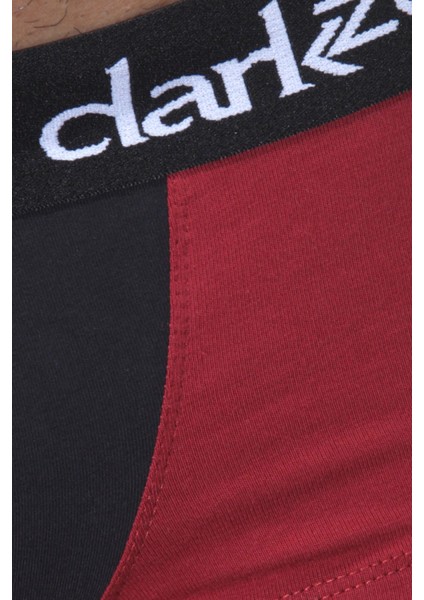 Claret Red Yinyang Design Erkek Boxer Dzn2417Brd