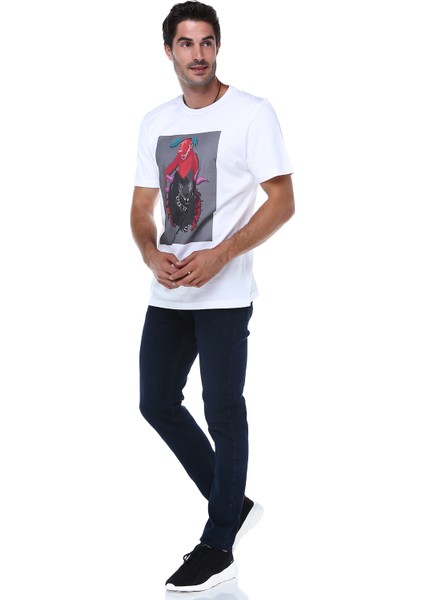 Monkey And The Wolf Bisiklet Yaka T-Shirt modelleri