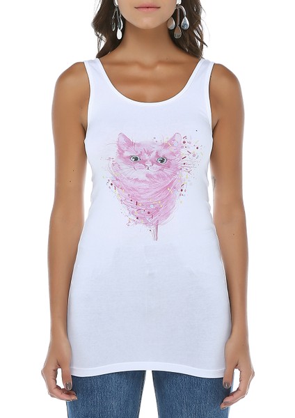 Cat Askılı Baskılı T-Shirt fiyatları