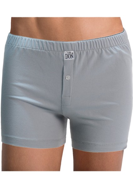 Gümüş Gri Jersey Penye Boxer
