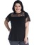 Robası Ve Kolları Dantel Detaylı Viskon T-Shirt 23442-m 1