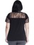 Robası Ve Kolları Dantel Detaylı Viskon T-Shirt 23442-m 3