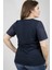 Ön Bedeni Süvet Arka Beden Örme Viskon T-Shirt 23538-m 4