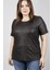 Süvet İle Örme Viskon T-Shirt 23592-m 1