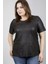 Süvet İle Örme Viskon T-Shirt 23592-m 2