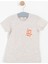 Kız Çocuk Kısa Kol T-Shirt Bej 1